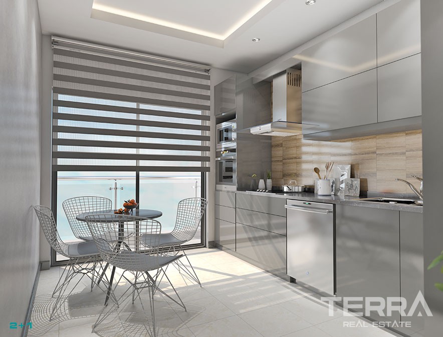 Brand New Apartments in Alanya With Swimming Pool - 19796
