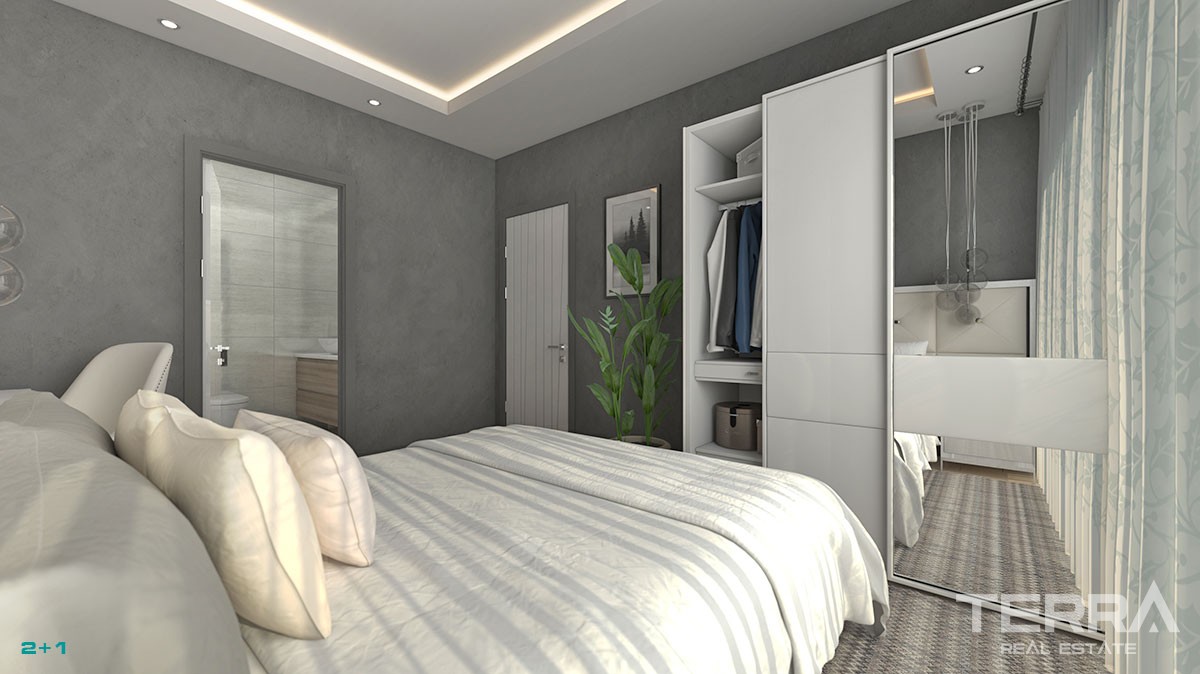 Brand New Apartments in Alanya With Swimming Pool - 19804