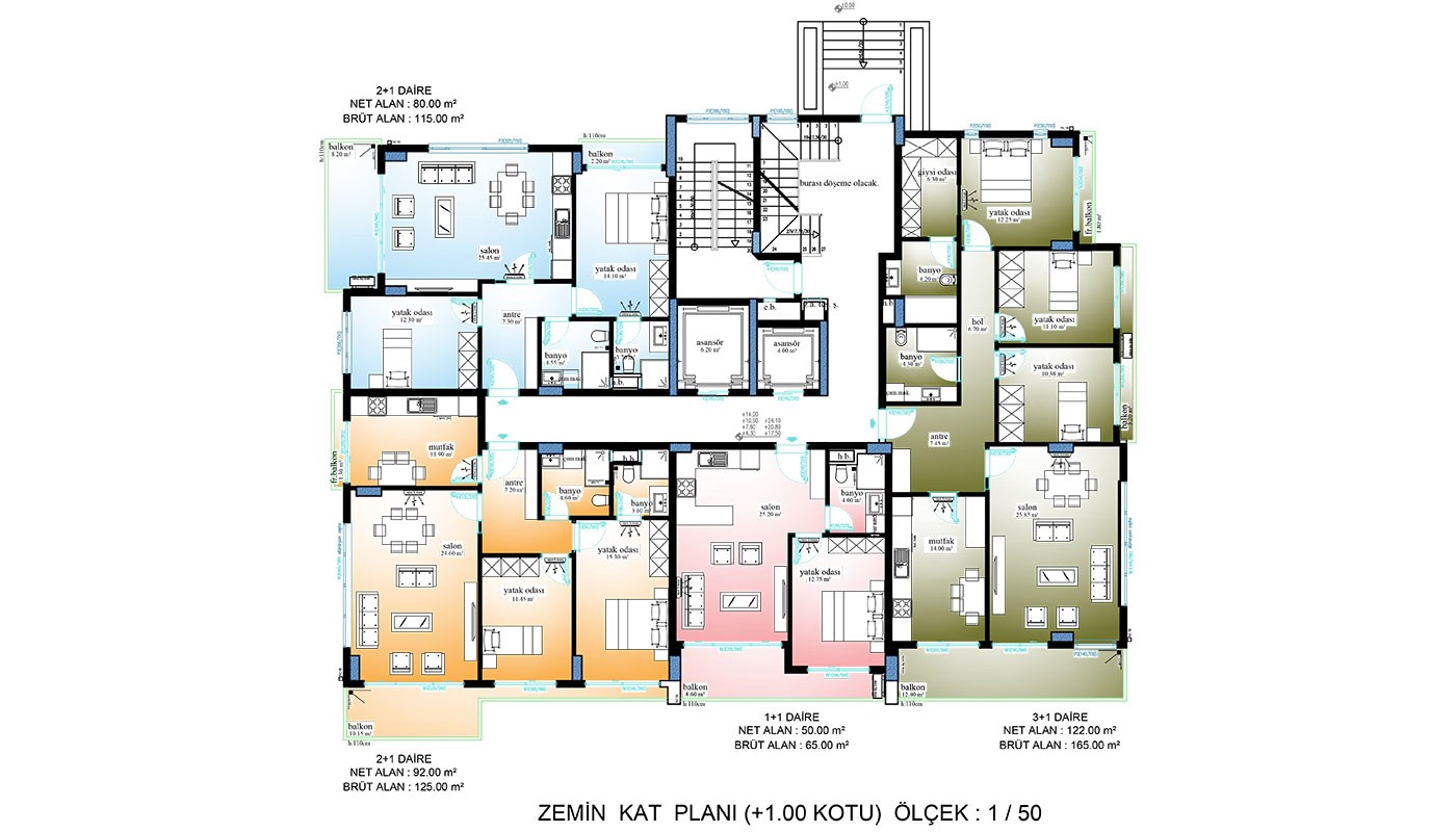 Brand New Apartments in Alanya With Swimming Pool - 19861