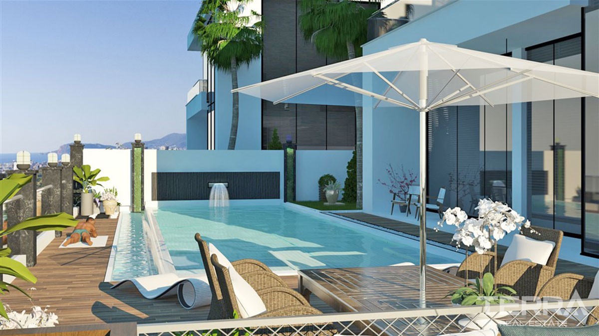 Detached Villas for Sale in Alanya With Swimming Pool - 20053