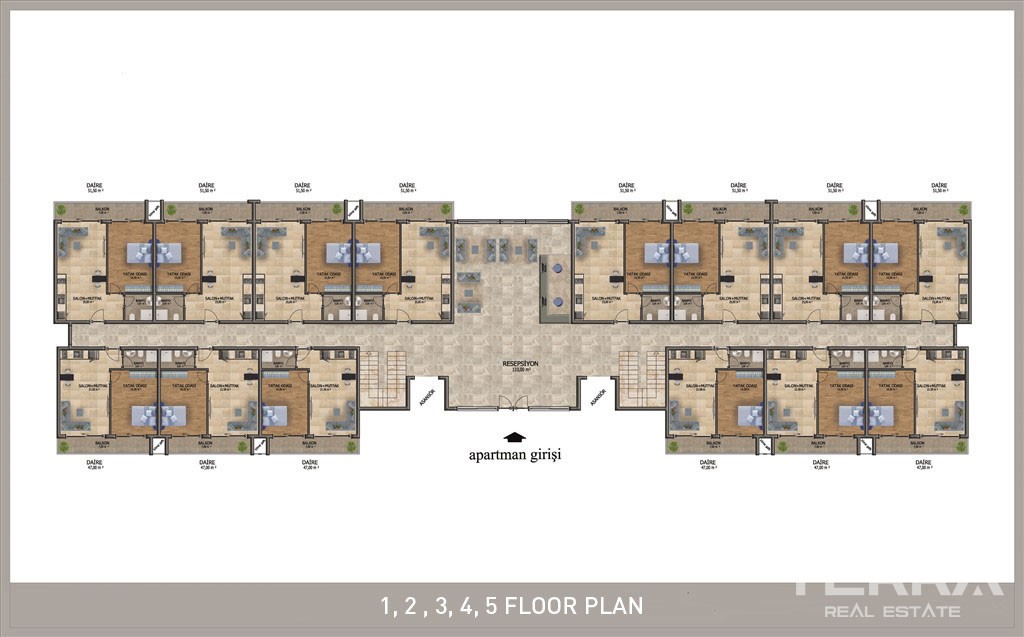 Modern Apartments for Sale in Alanya Mahmutlar at Competitive Prices - 22441
