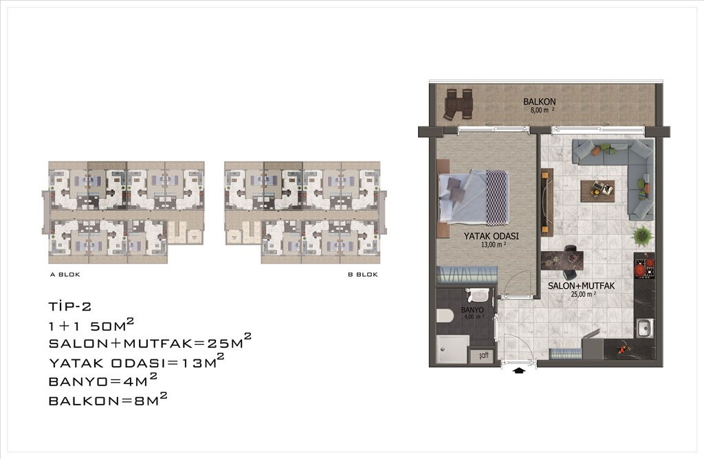 Modern Apartments for Sale in Alanya Mahmutlar at Competitive Prices - 22446