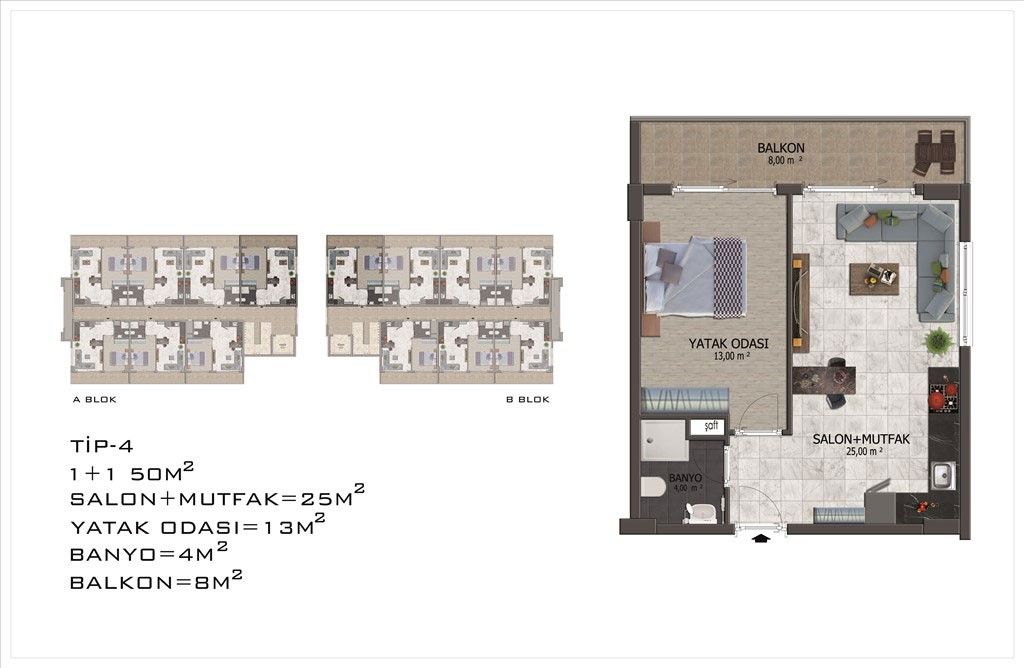 Modern Apartments for Sale in Alanya Mahmutlar at Competitive Prices - 22448