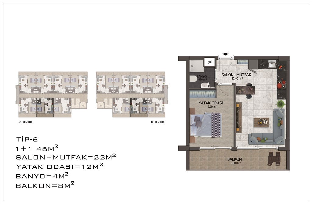 Modern Apartments for Sale in Alanya Mahmutlar at Competitive Prices - 22450