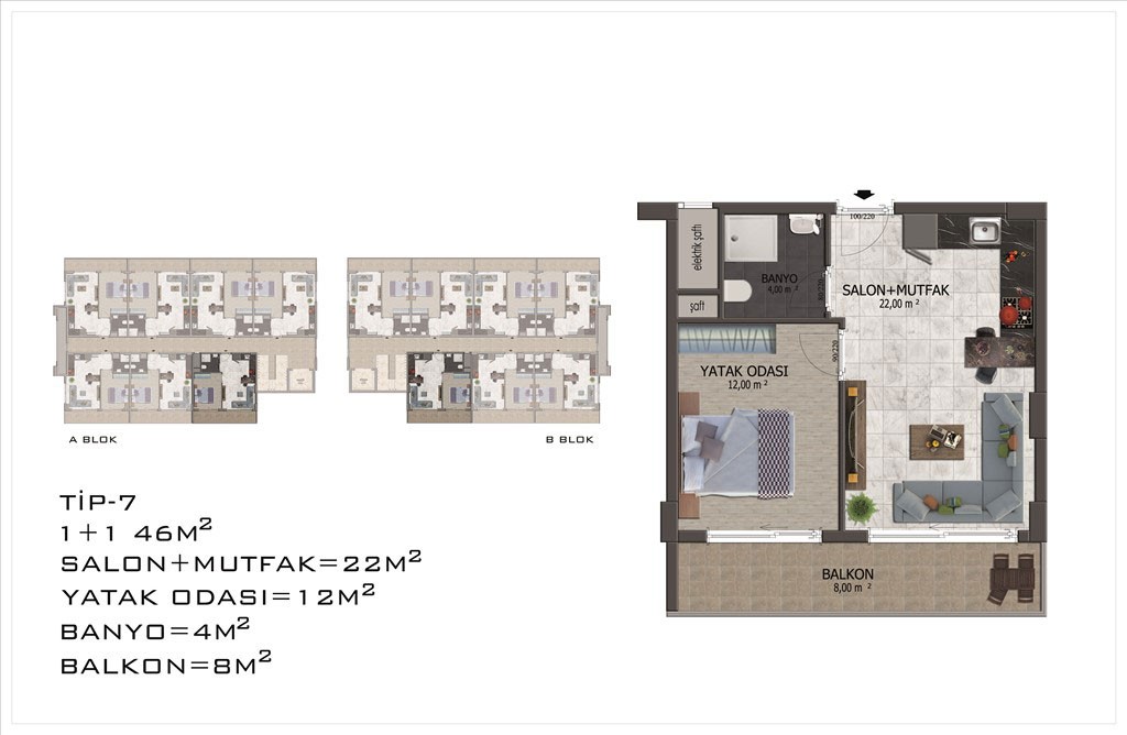 Modern Apartments for Sale in Alanya Mahmutlar at Competitive Prices - 22451