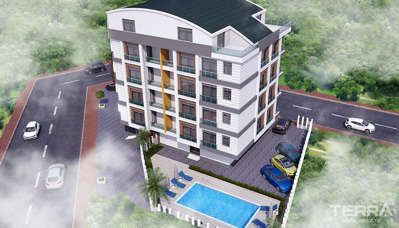 Nybyggda lägenheter i Antalya Konyaaltı