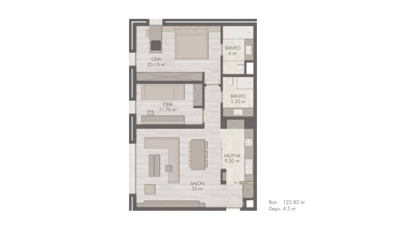 Key-ready Apartments in Şişli Istanbul at a Top Location - 20339