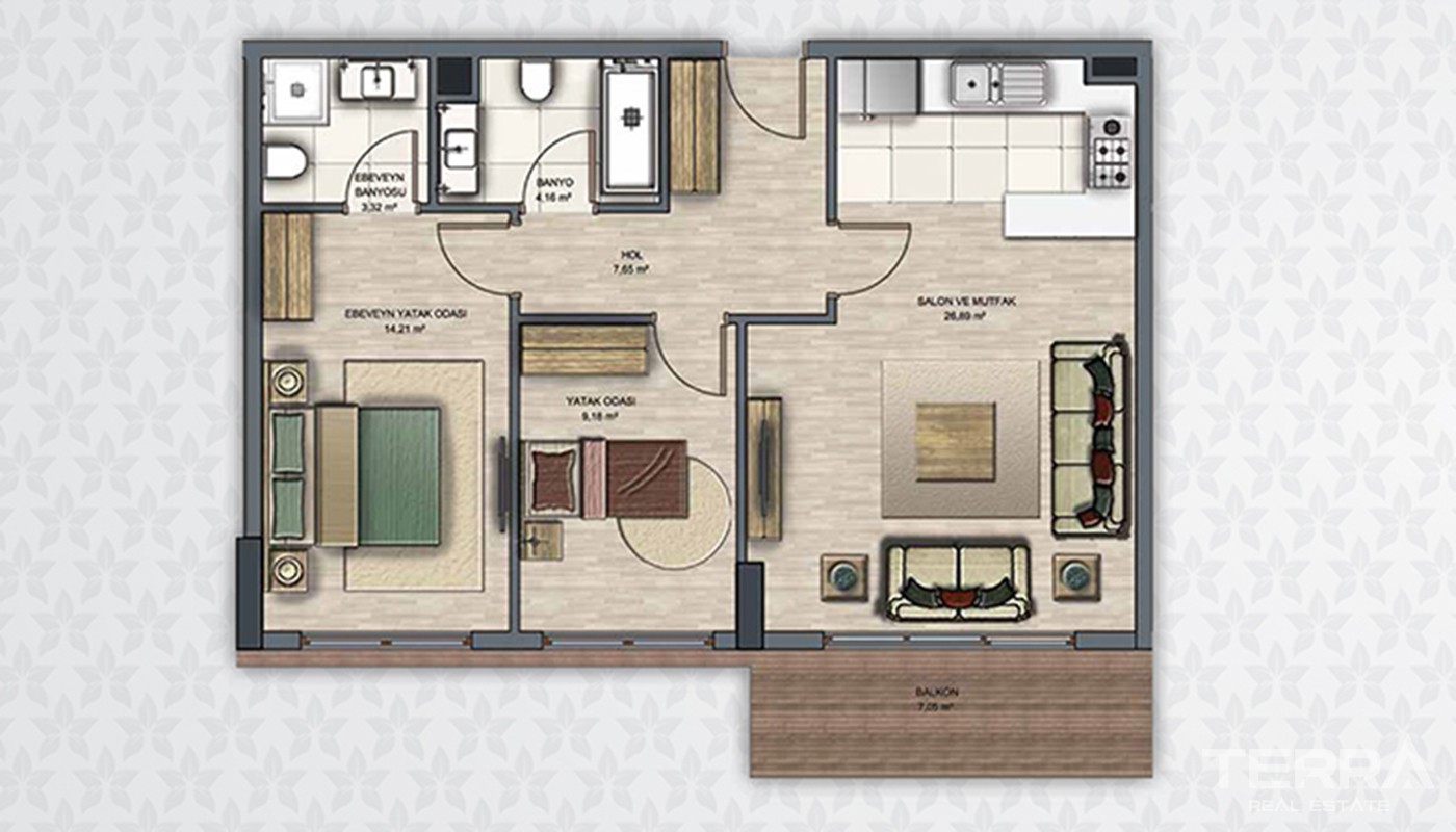 Modern Flats With Multiple Facilities in Esenyurt Istanbul - 20401