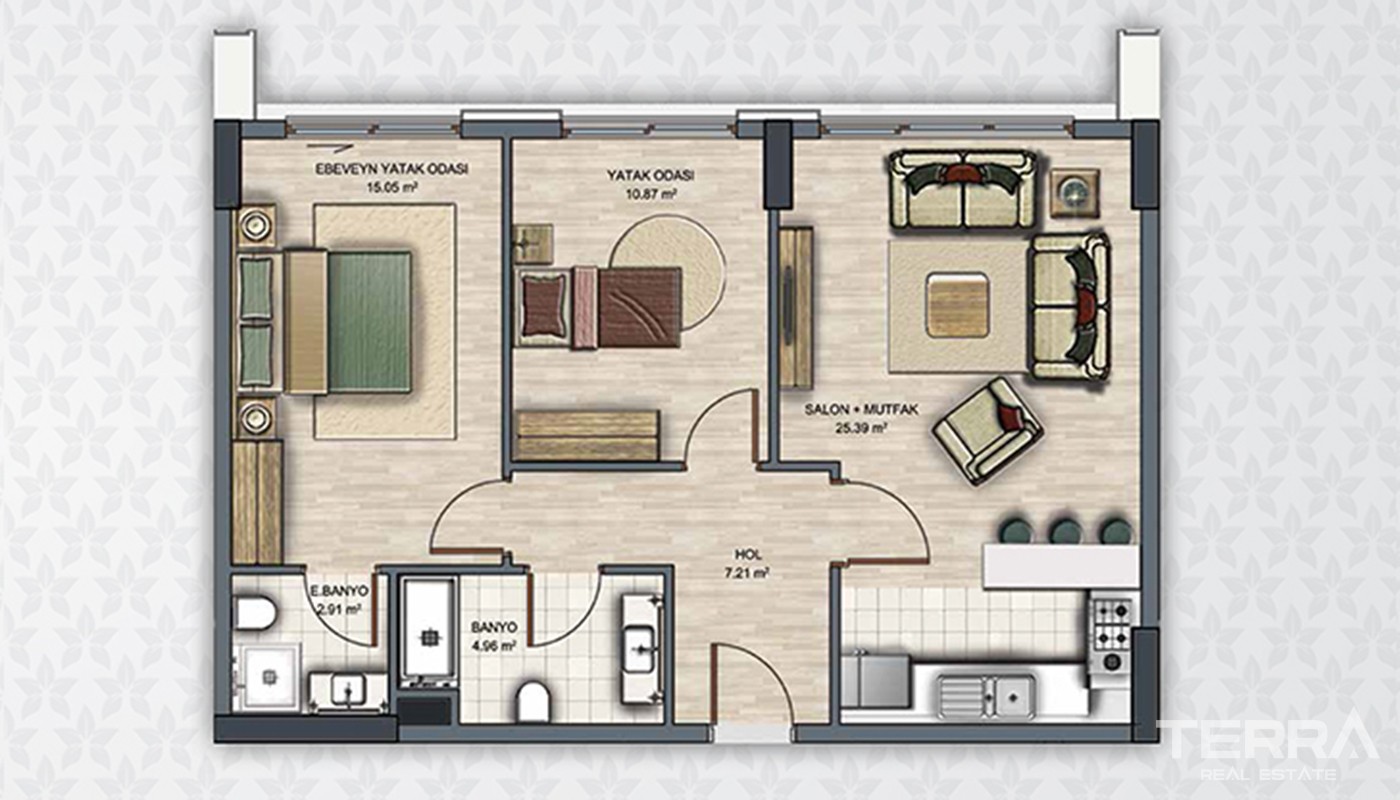 Modern Flats With Multiple Facilities in Esenyurt Istanbul - 20402