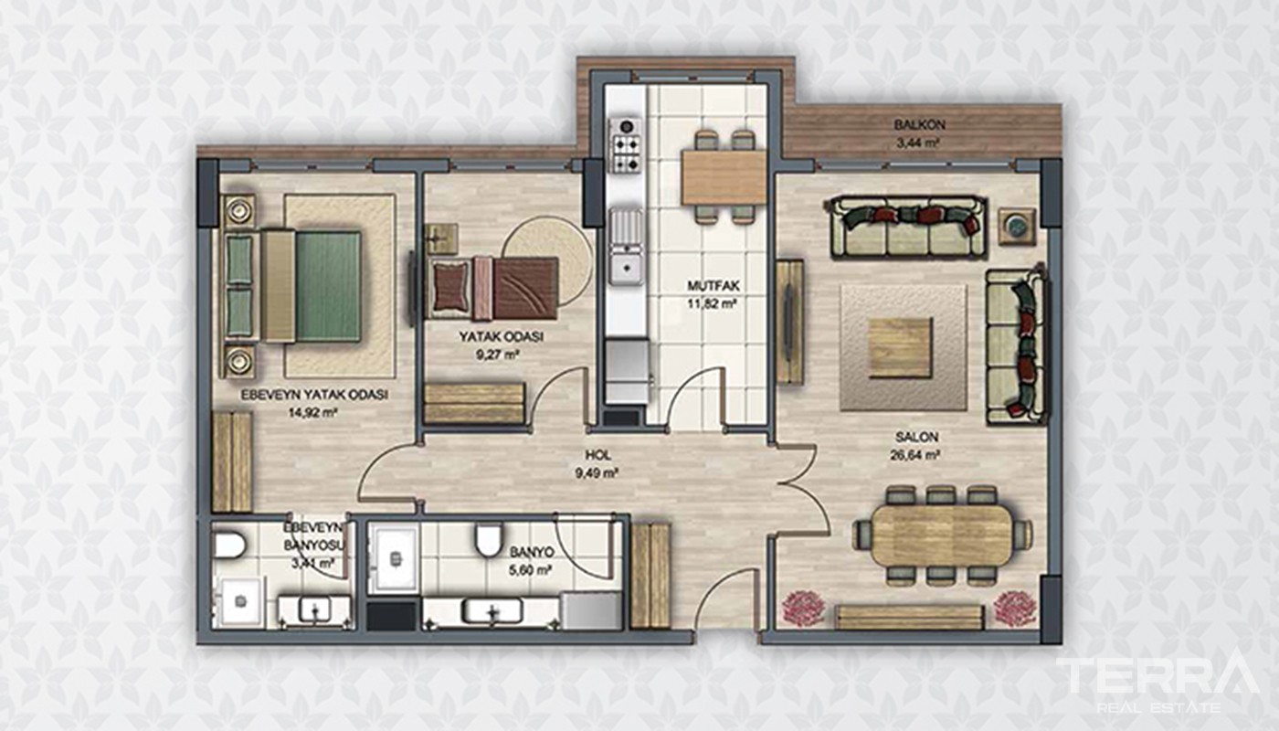 Modern Flats With Multiple Facilities in Esenyurt Istanbul - 20403
