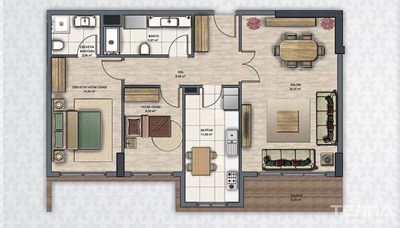 Modern Flats With Multiple Facilities in Esenyurt Istanbul - 20406