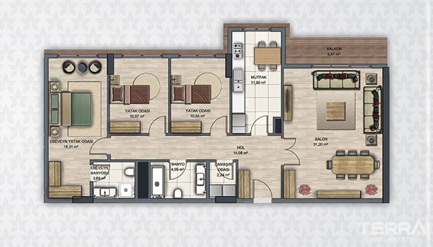 Modern Flats With Multiple Facilities in Esenyurt Istanbul - 20408