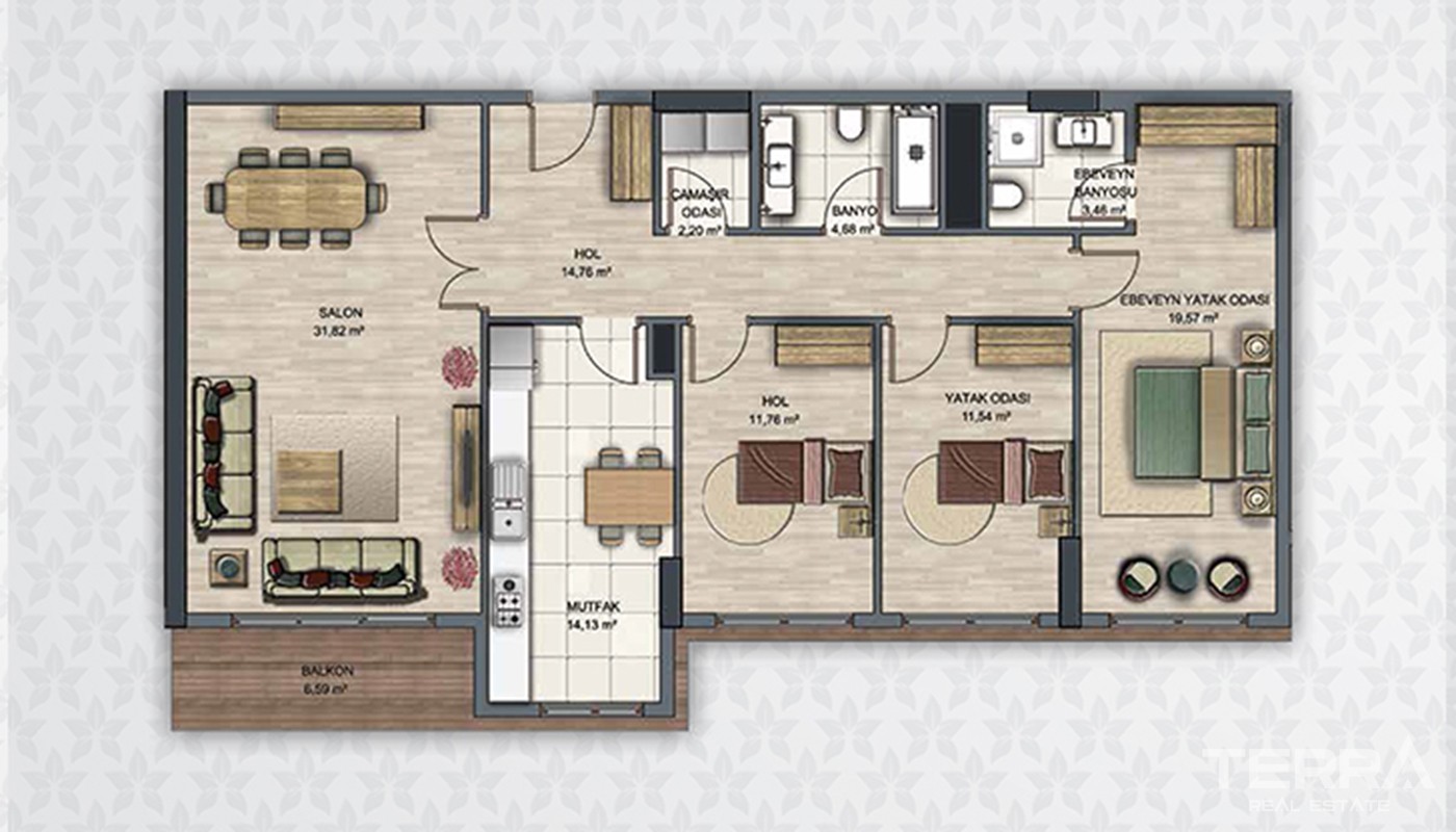Modern Flats With Multiple Facilities in Esenyurt Istanbul - 20409
