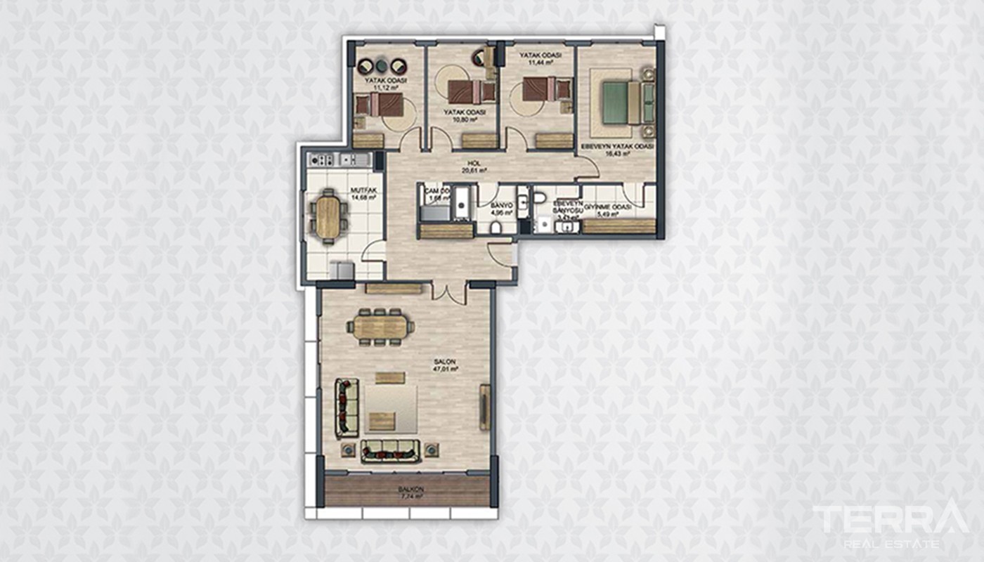Modern Flats With Multiple Facilities in Esenyurt Istanbul - 20413