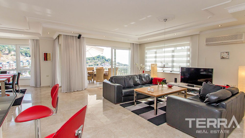Fully Furnished Villa in Alanya Tepe with Private Pool - 20750