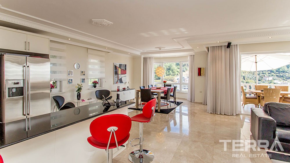 Fully Furnished Villa in Alanya Tepe with Private Pool - 20751