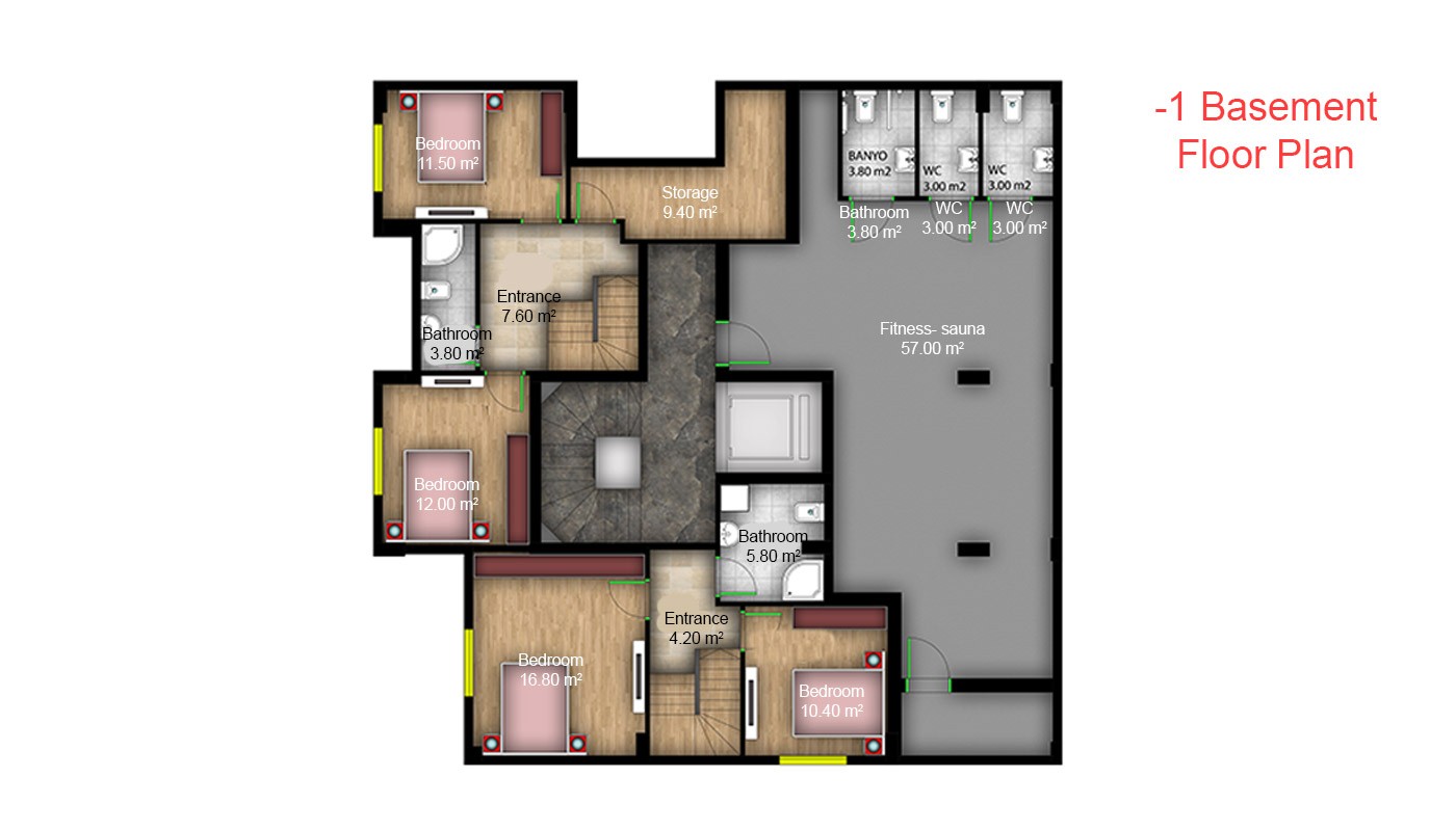 Gemütliche Apartments in Antalya Konyaaltı - 21007