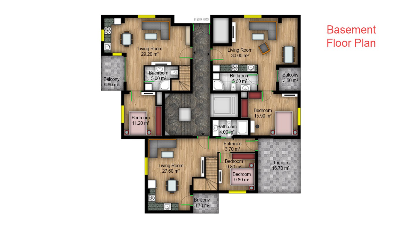 Gemütliche Apartments in Antalya Konyaaltı - 21009