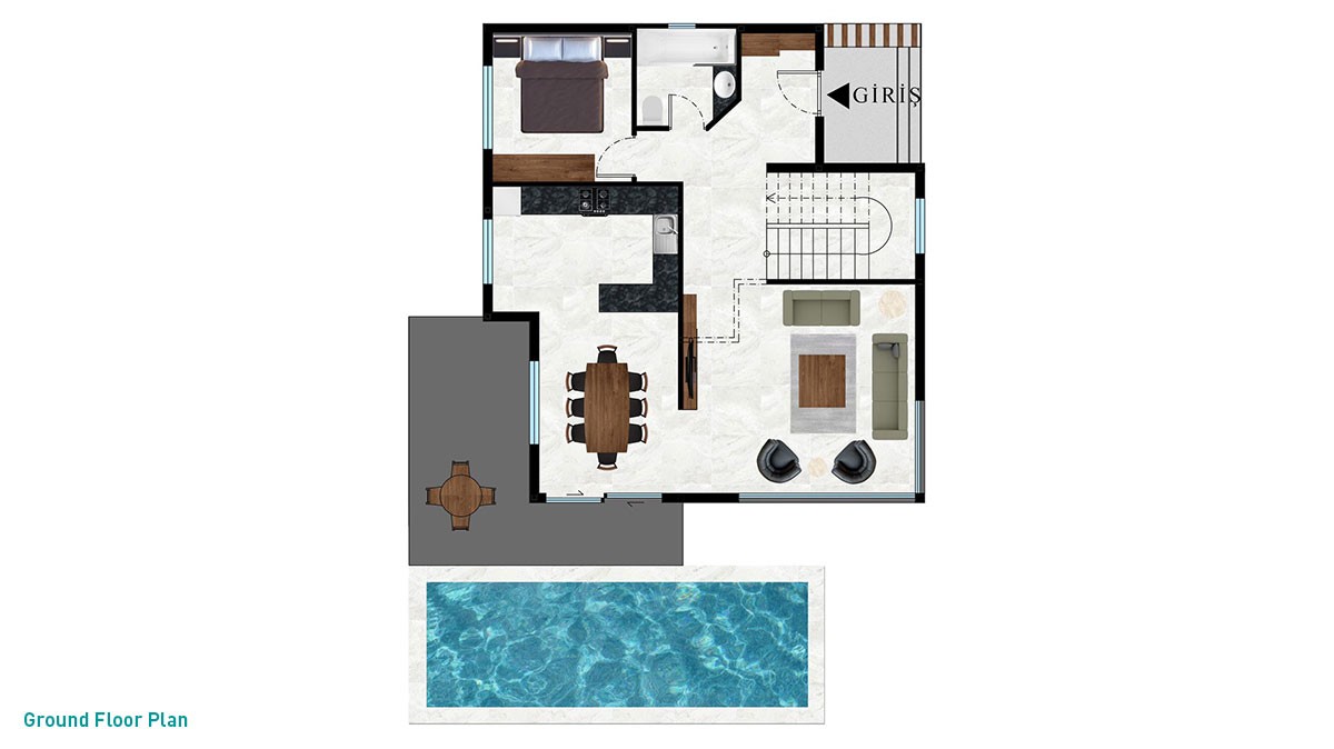 Stunning Sea View Villas in Alanya Tepe with Private Pool - 21391