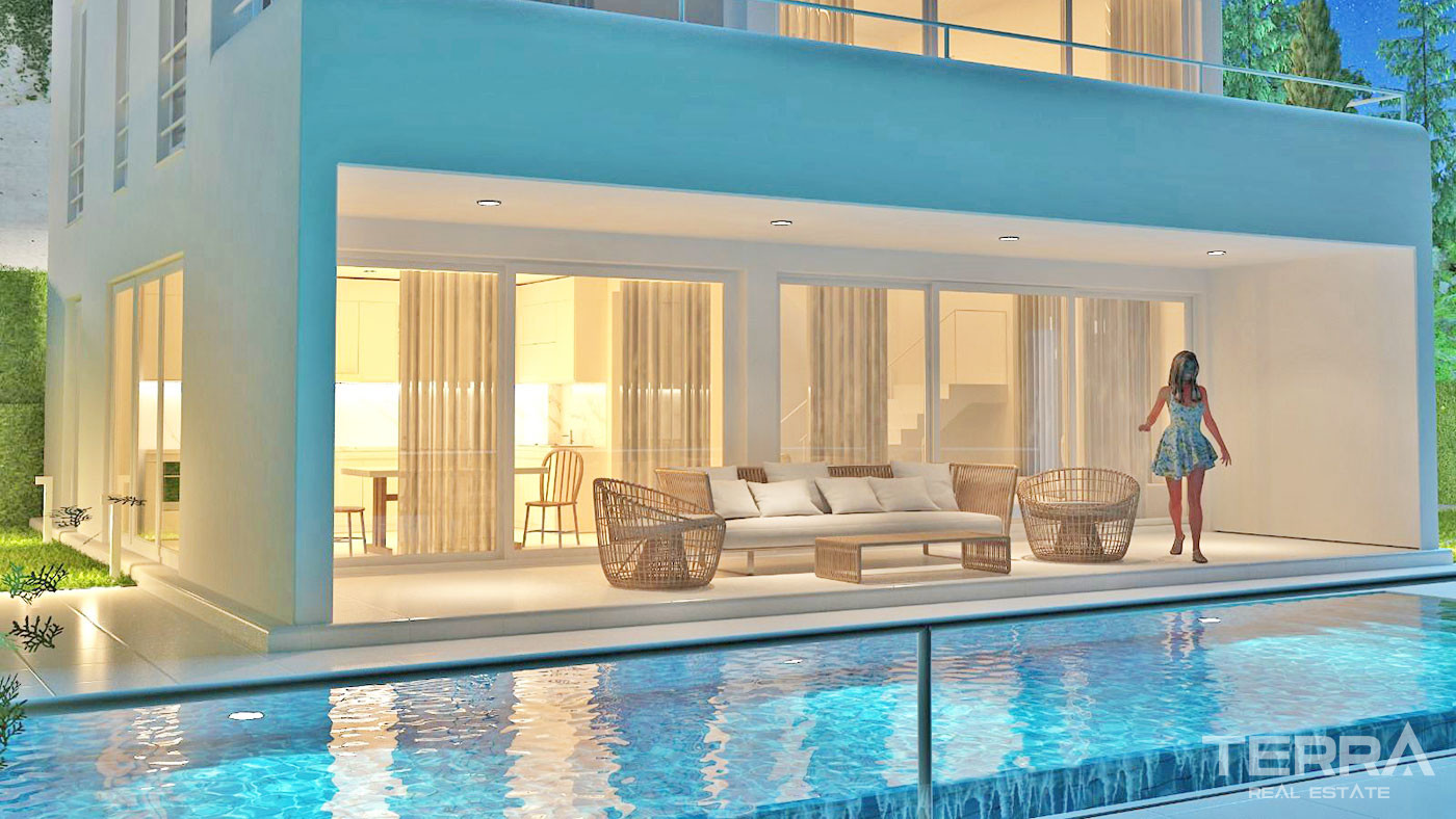 Stunning Sea View Villas in Alanya Tepe with Private Pool - 51034