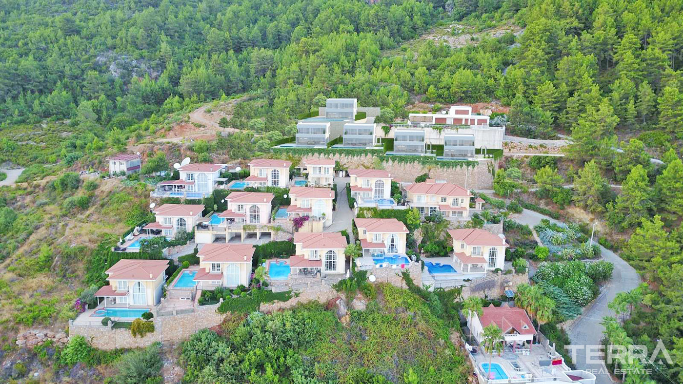 Stunning Sea View Villas in Alanya Tepe with Private Pool - 51039