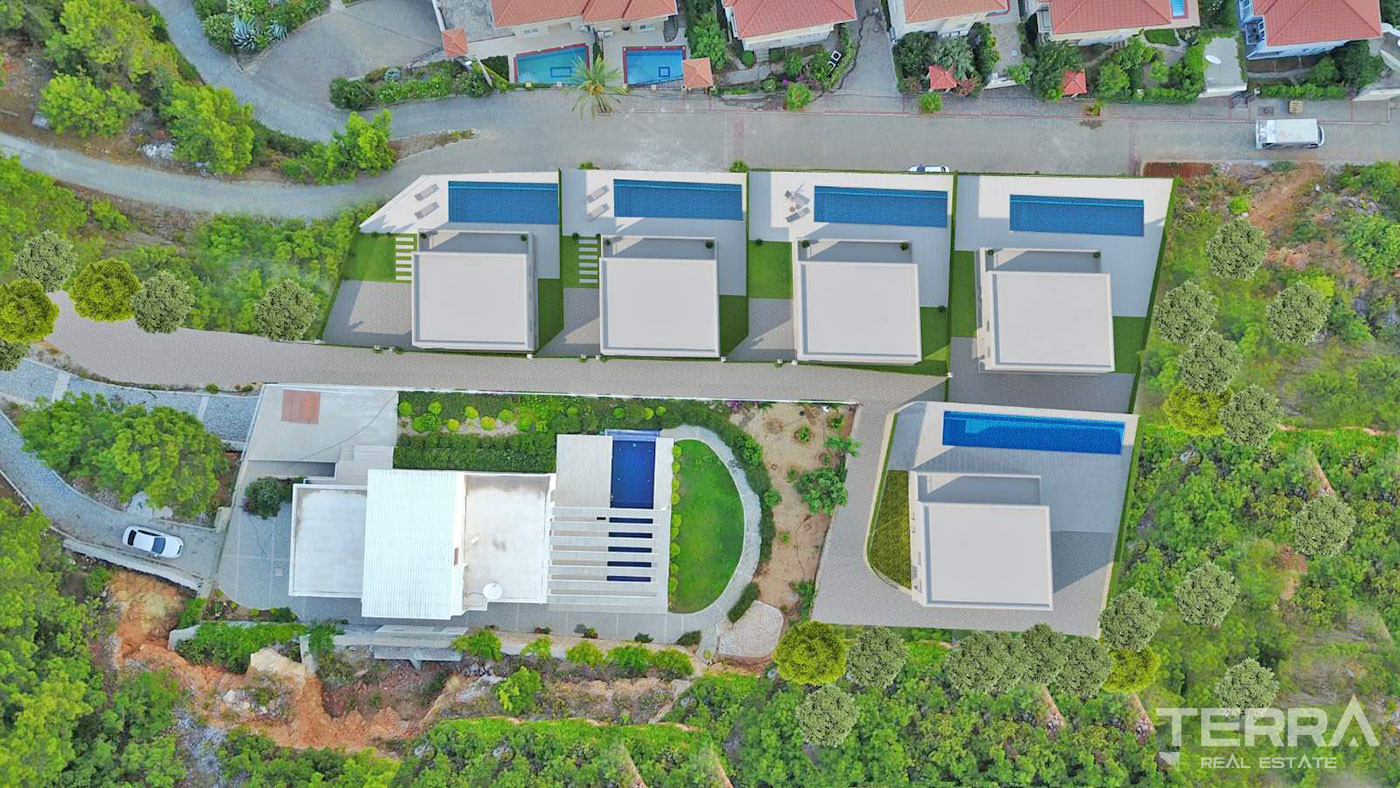 Stunning Sea View Villas in Alanya Tepe with Private Pool - 51042