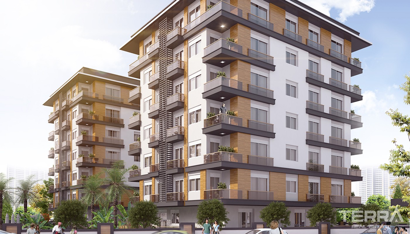 Family Friendly Apartments for Sale in New Life Residence in Konyaaltı - 21616