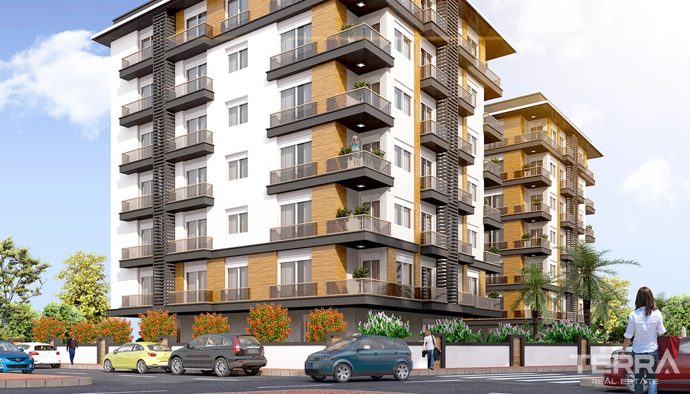 Family Friendly Apartments for Sale in New Life Residence in Konyaaltı - 21619