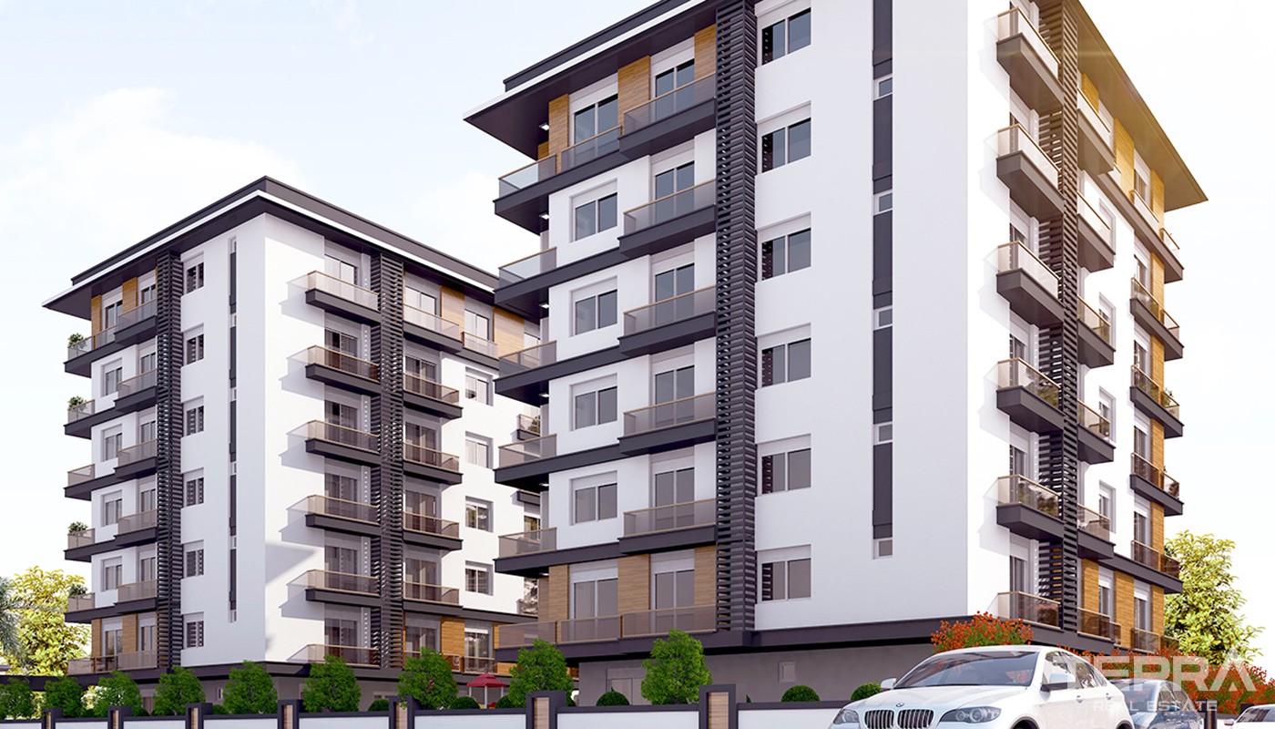 Family Friendly Apartments for Sale in New Life Residence in Konyaaltı - 21620