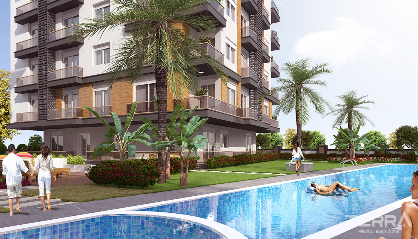 Family Friendly Apartments for Sale in New Life Residence in Konyaaltı - 21622