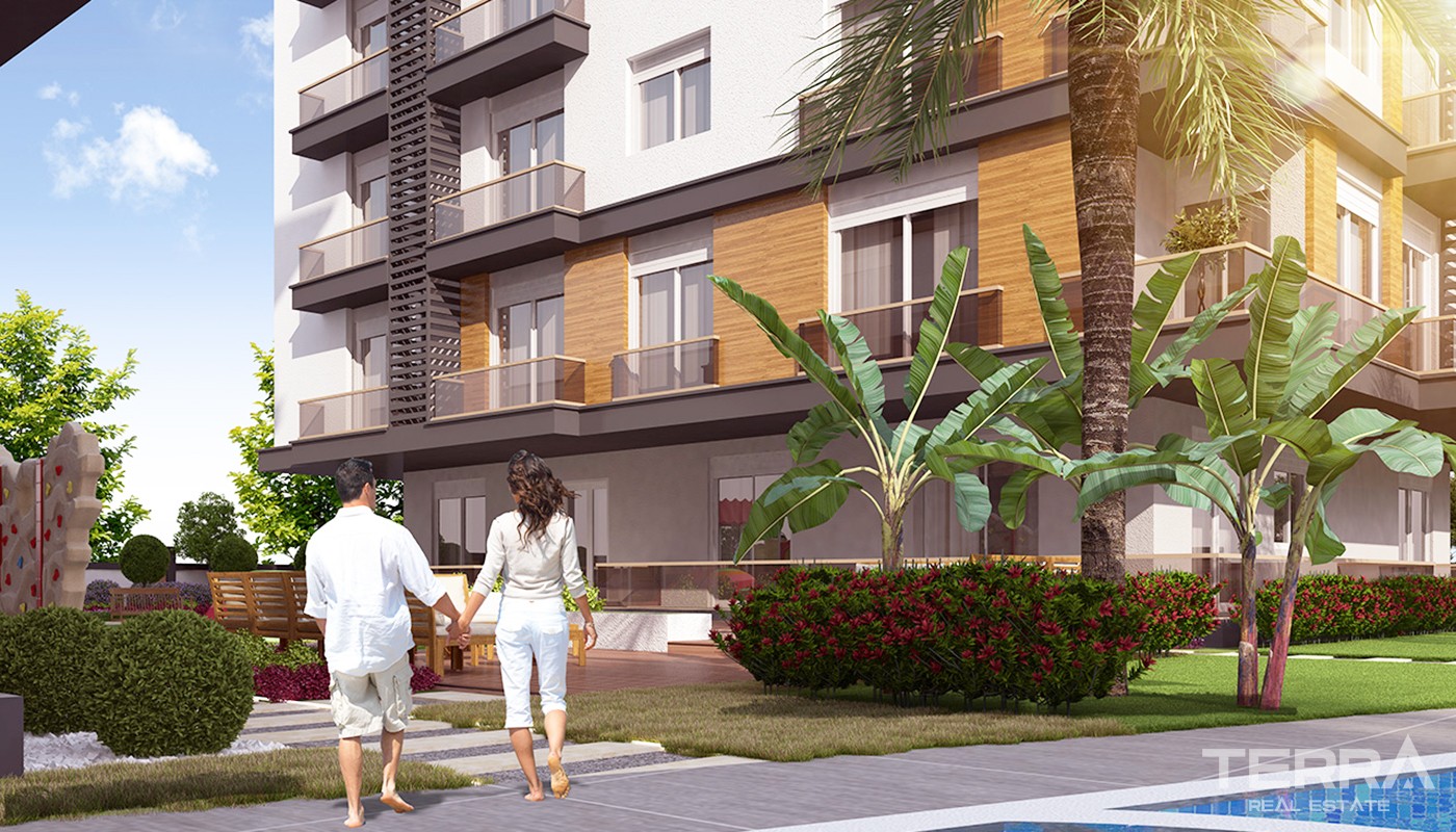 Family Friendly Apartments for Sale in New Life Residence in Konyaaltı - 21629