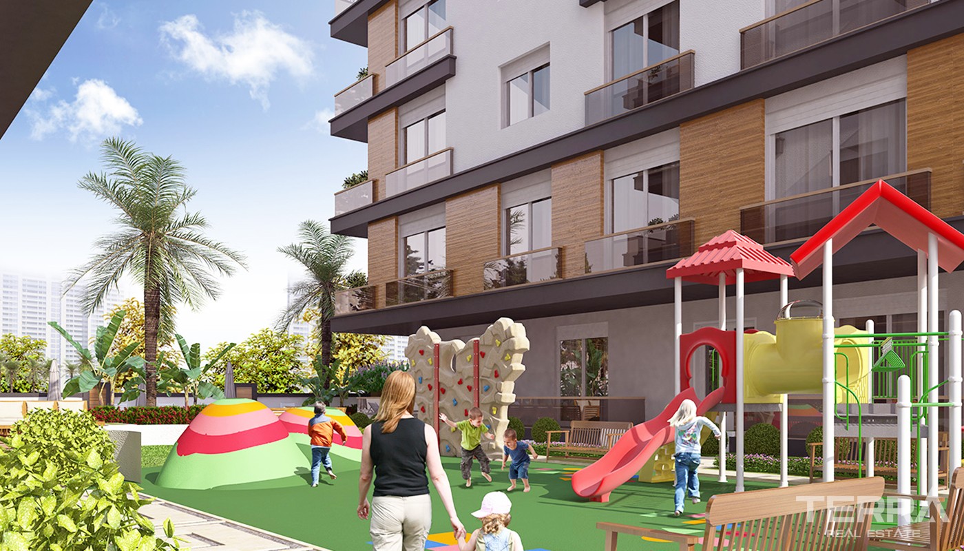 Family Friendly Apartments for Sale in New Life Residence in Konyaaltı - 21632