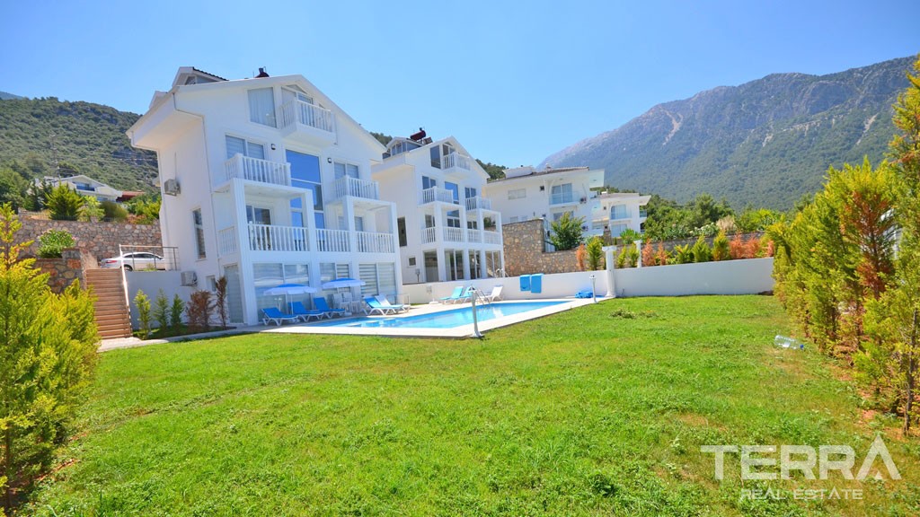 Sea View Detached House in Fethiye Ovacık with Private Pool and Garden - 21877