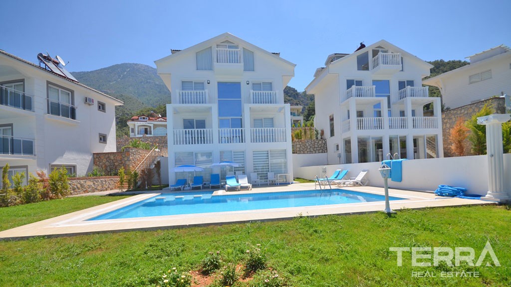Sea View Detached House in Fethiye Ovacık with Private Pool and Garden - 21878