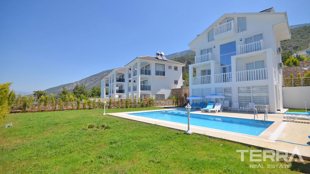 Sea View Detached House in Fethiye Ovacık with Private Pool and Garden - 21879