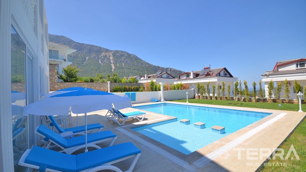 Sea View Detached House in Fethiye Ovacık with Private Pool and Garden - 21881