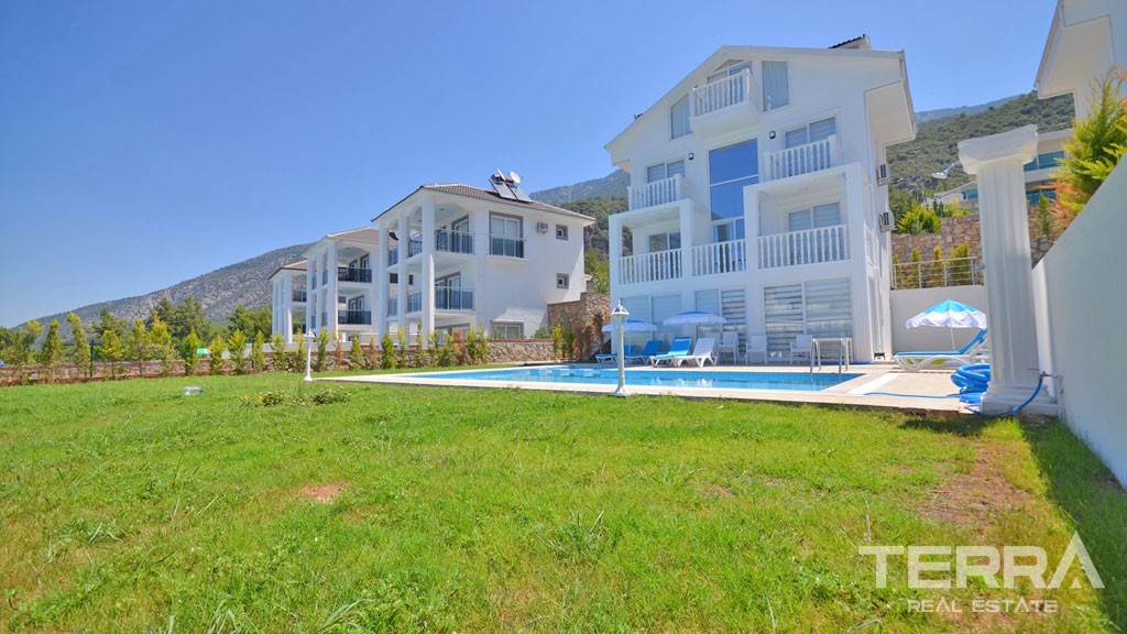 Sea View Detached House in Fethiye Ovacık with Private Pool and Garden - 21885