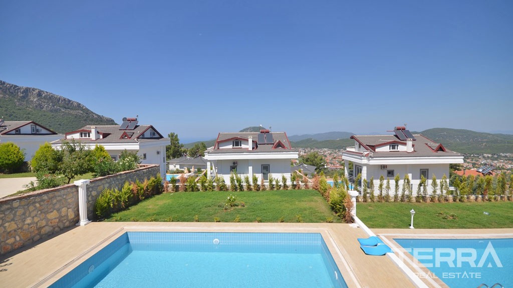 Sea View Detached House in Fethiye Ovacık with Private Pool and Garden - 21894