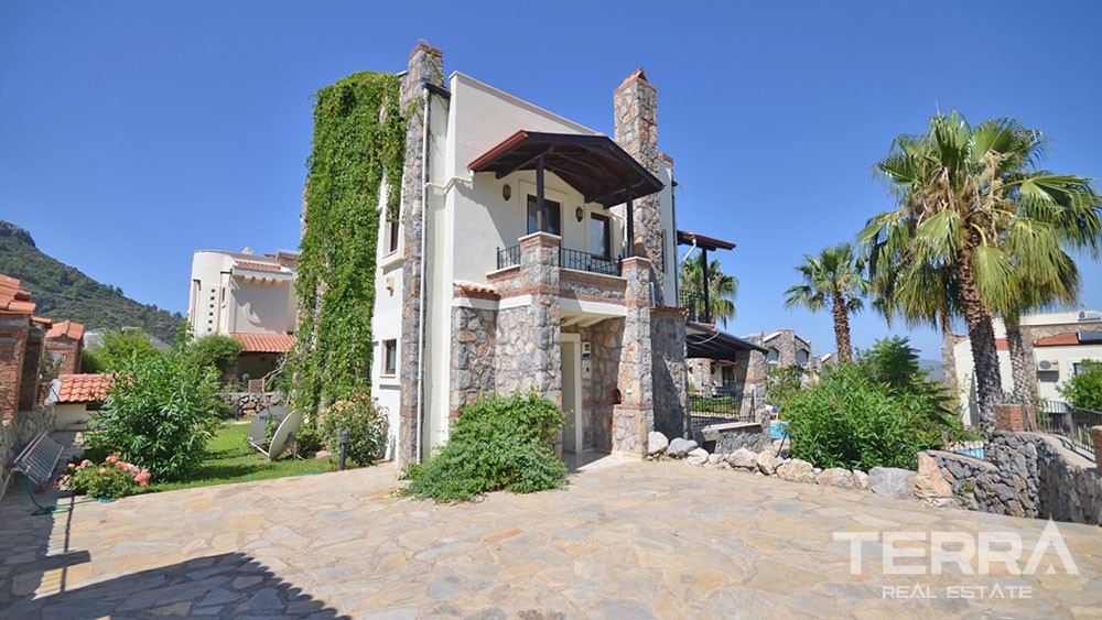 Furnished Stone Villa for Sale in Fethiye Ovacık with Private Pool - 21920