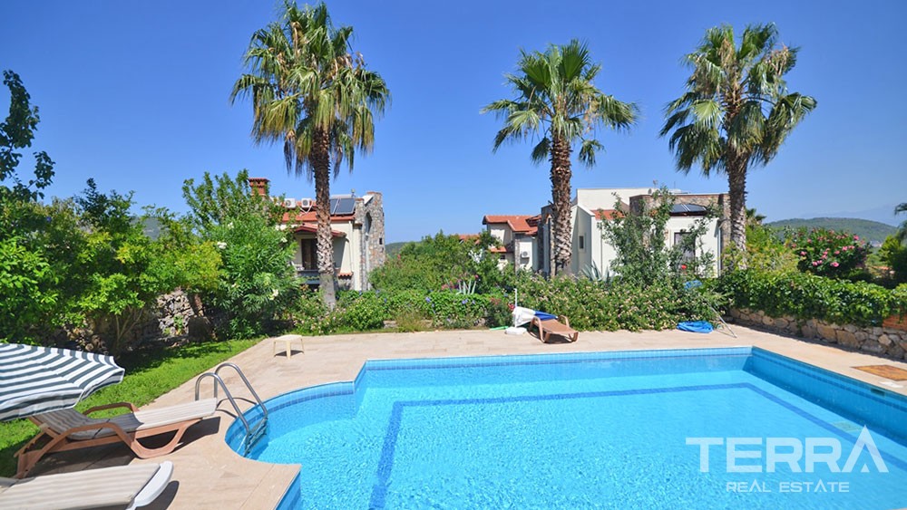 Furnished Stone Villa for Sale in Fethiye Ovacık with Private Pool - 21921