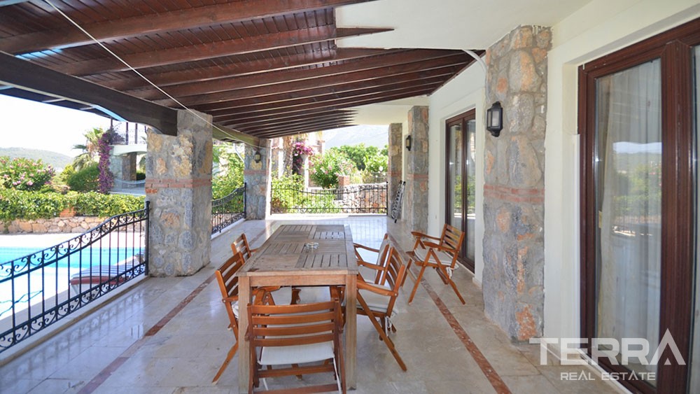Furnished Stone Villa for Sale in Fethiye Ovacık with Private Pool - 21922