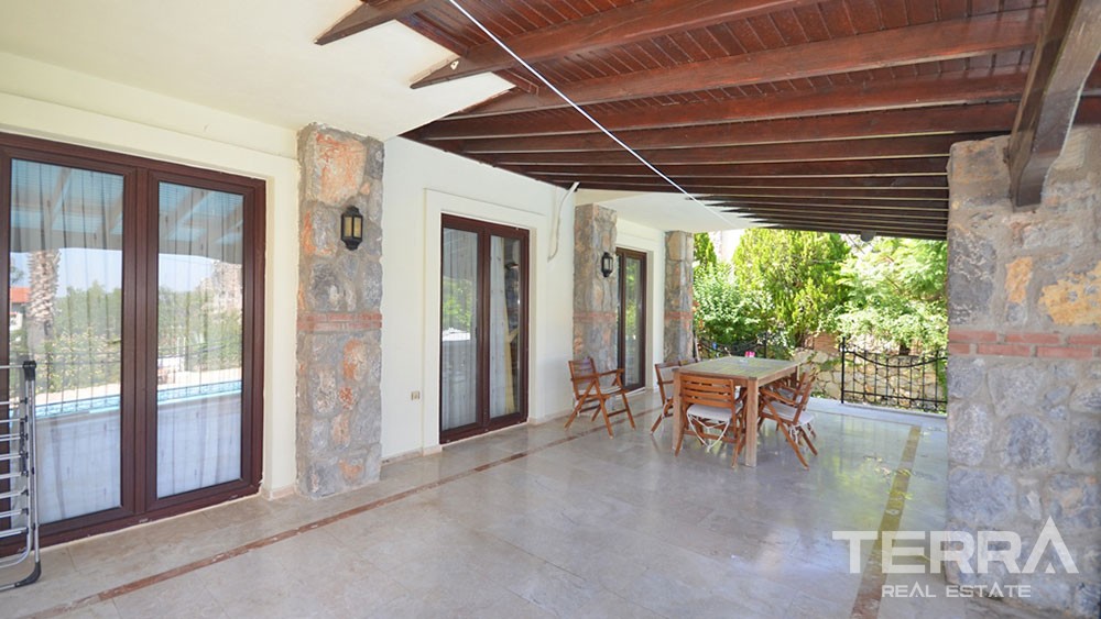Furnished Stone Villa for Sale in Fethiye Ovacık with Private Pool - 21923