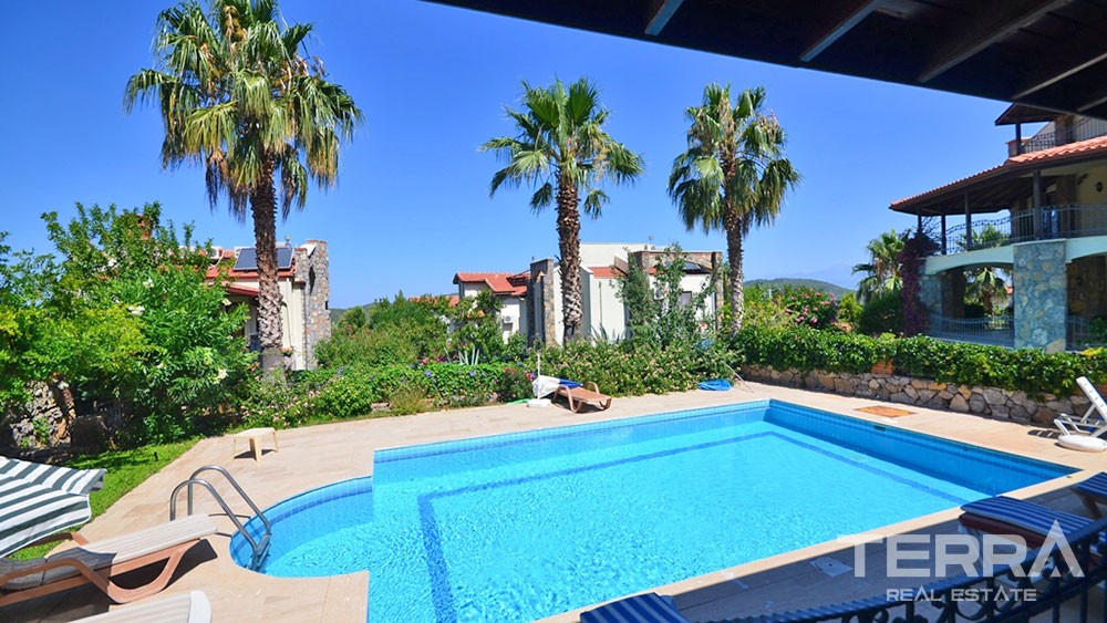 Furnished Stone Villa for Sale in Fethiye Ovacık with Private Pool - 21924