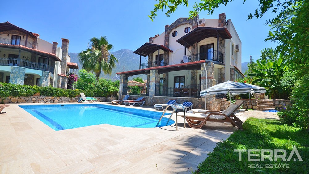 Furnished Stone Villa for Sale in Fethiye Ovacık with Private Pool - 21927