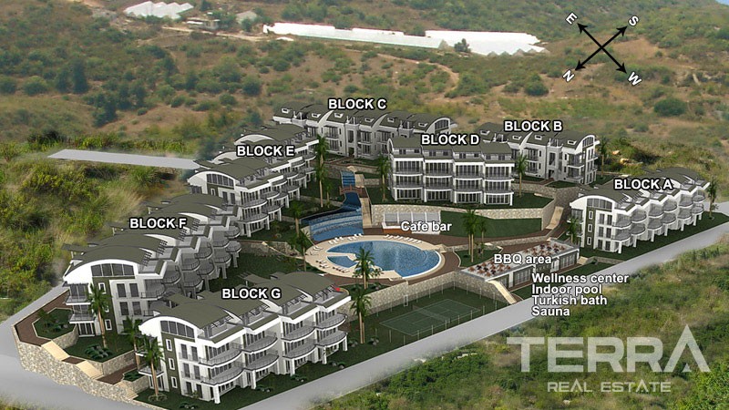 Awarded Sea View Apartments in Alanya Konaklı at Bargain Prices - 22021
